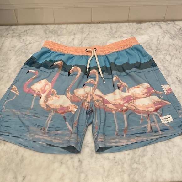 Duvin Blue Flamingo Board Shorts – Size Large – Retro Surf Style - Picture 1 of 7